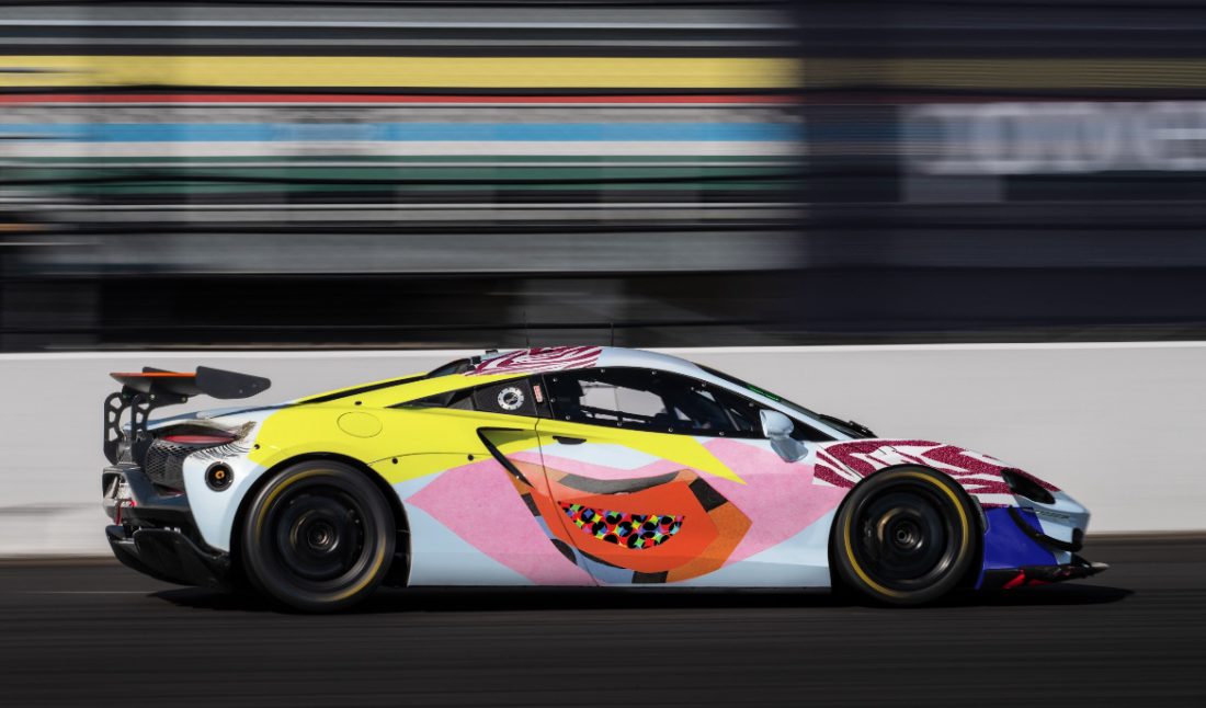 McLaren Artura GT4 designed by Mickalene Thomas