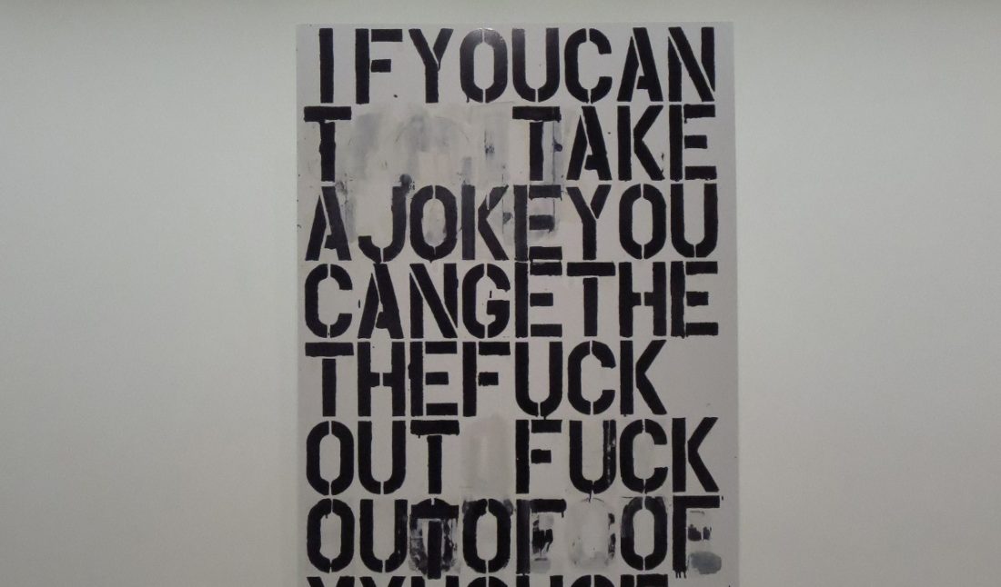 Christopher Wool at the Guggenheim Museum.