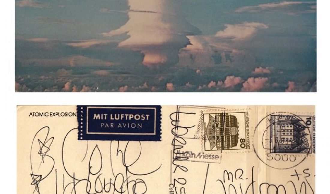 Postcard, Atomic Explosion. Posted March 6, 1983