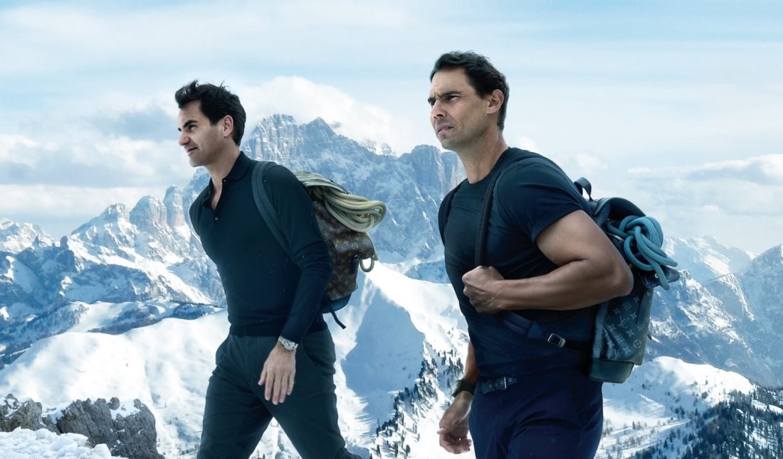 Roger Federer and Rafael Nadal in Louis Vuitton’s New Core Values Campaign