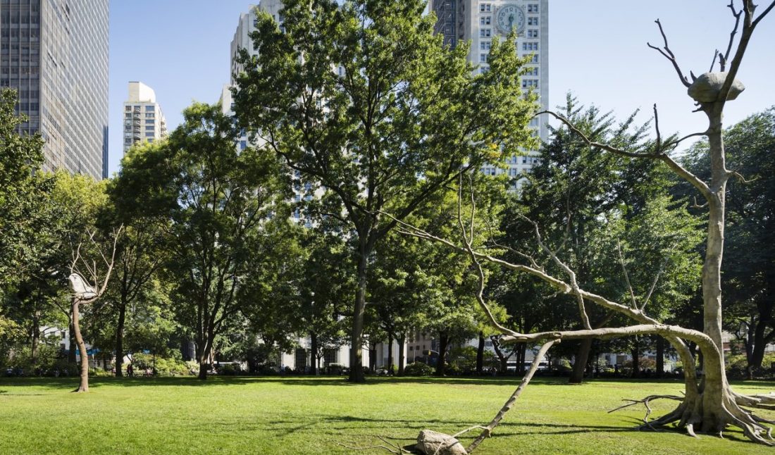 Giuseppe Penone’s Ideas of Stone (Idee di pietra) in Madison Square Park (2013)Photograph by James EwingCourtesy of Madison Square Park Conservancy