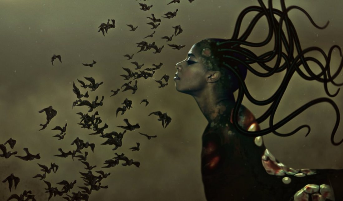 The End of eating Everything (still)2013Animated video, color, sound, 8 min.Courtesy of the artist© Wangechi Mutu