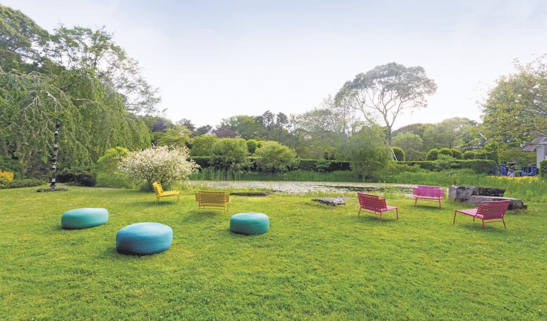 Paola Lenti at LongHouse Reserve, photo by Philippe Cheng.