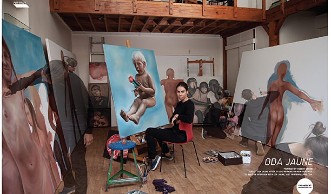 Oda Jaune In Her Studio
