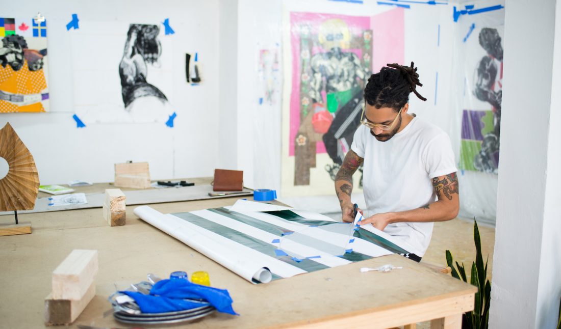 Clotilde Jiménez in his studioPhoto by Setti KidaneCourtesy of Mariane Ibrahim