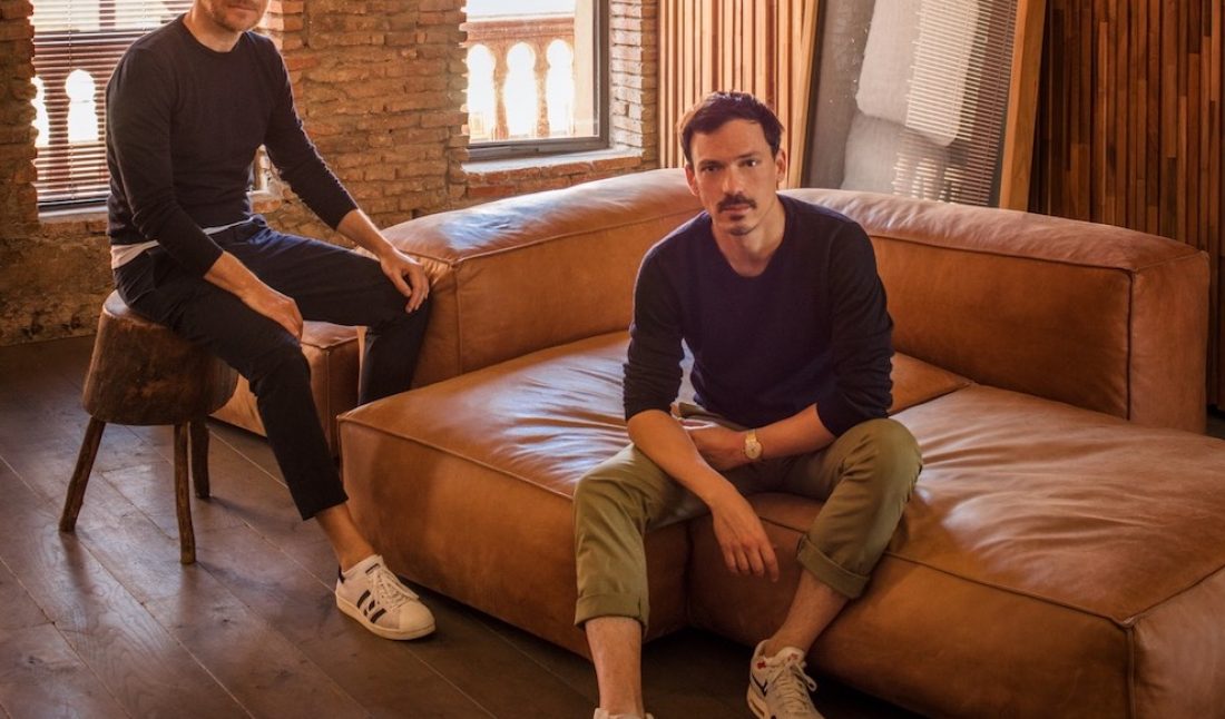 Studio KO founders Karl Fournier and Olivier Marty at the firm’s Marrakech office, portrait by Matthieu Salvaing.